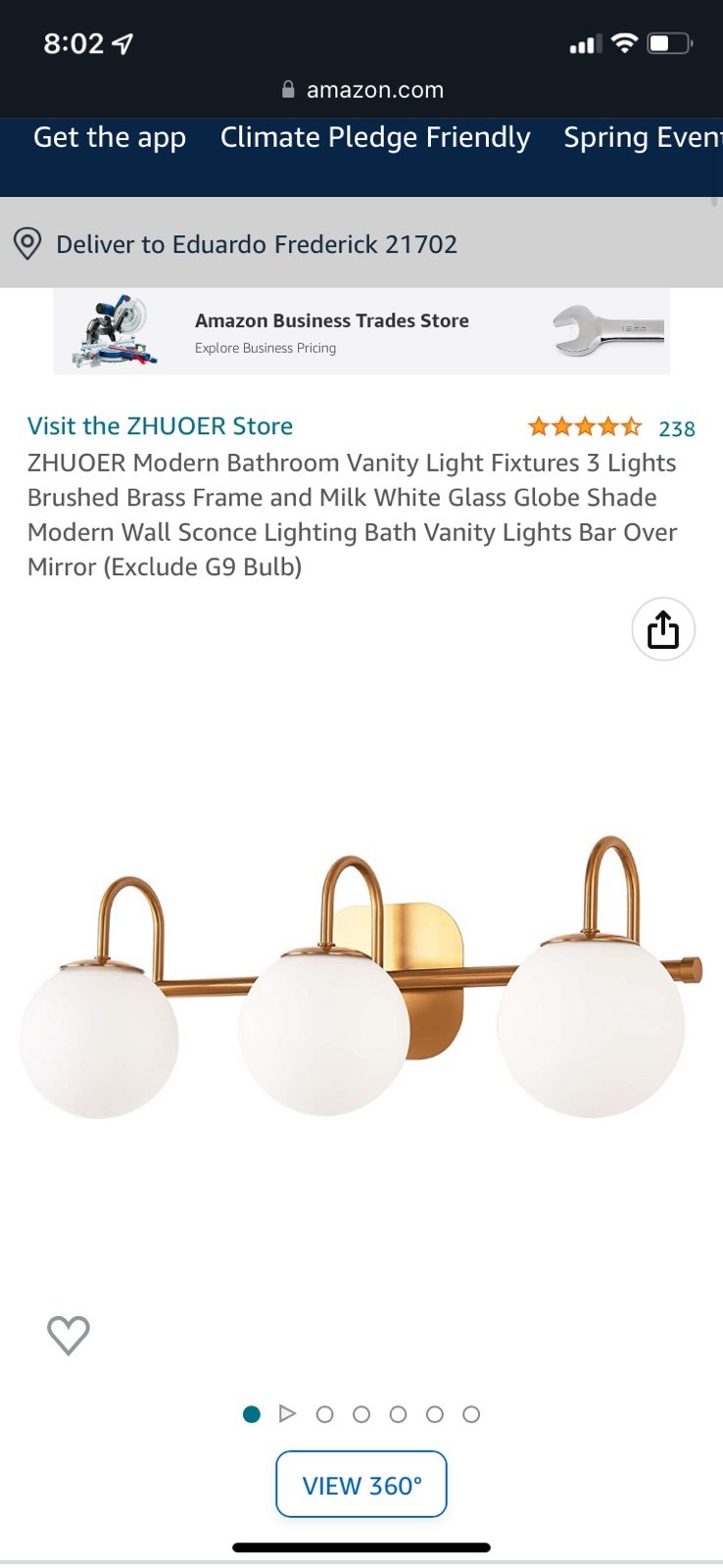 Modern gold bathroom light fixtures 3-light