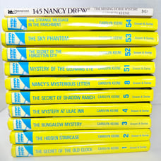 Nancy Drew Mystery Stories big lot Of 11 flashlight Hardcover Book 1-5, 8, 51-54