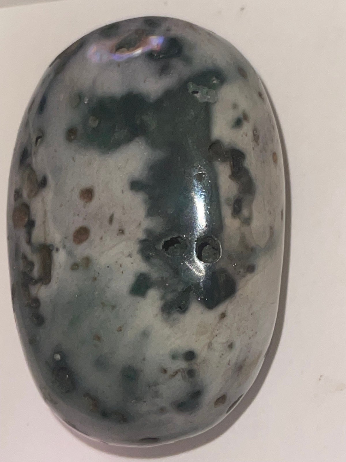 Ocean Jasper Palm Stone Greens and Blues Orbicular