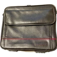 Targus Vintage Leather Black 17 x14 Business Travel Case Laptop Multi-Use