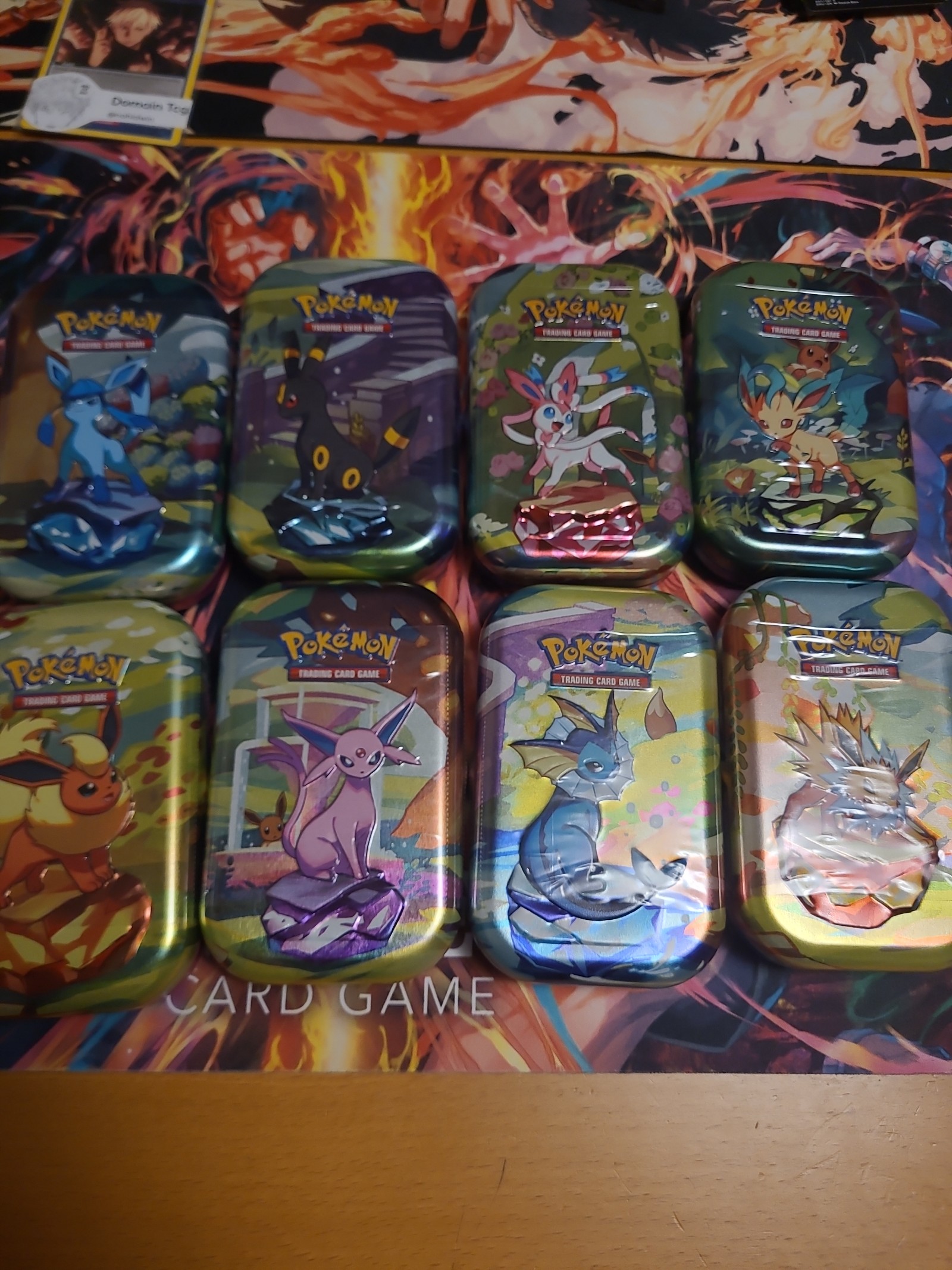 Pokemon tcg Prismatic Evolutions Mini Tin Sealed Bulk Lot All Arts! 8 tins