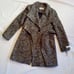 Coat Calvin Klein women wing collar wrap size xs