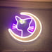 Sailor Moon Luna bedroom LED neon sign