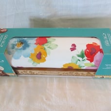 PIONEER WOMAN CERAMIC ROLLING PIN WITH BASE