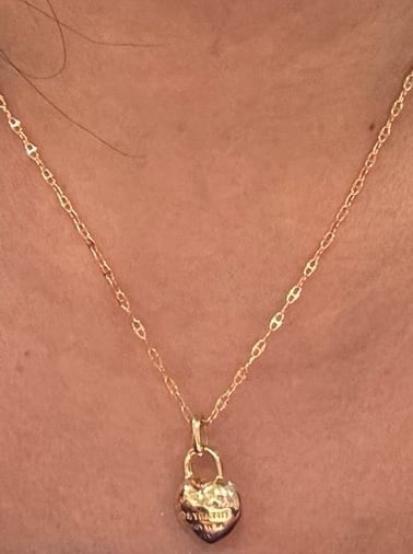 18K Real Gold Necklace 18”