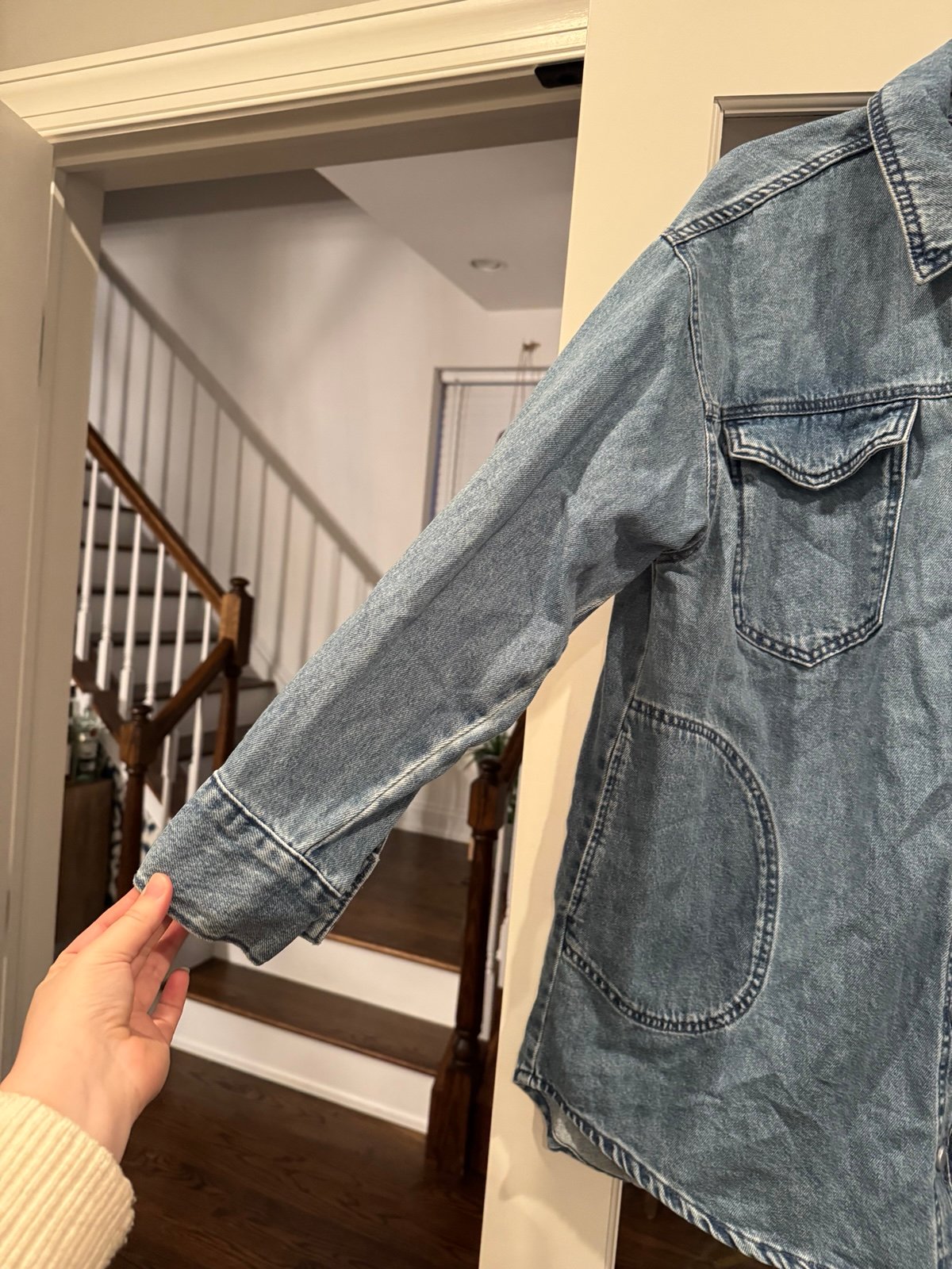 Anthropologie PilcroのTillieリラックスデニムシャケット Anthropologie The Tillie Relaxed Denim Shacket by Pilcro