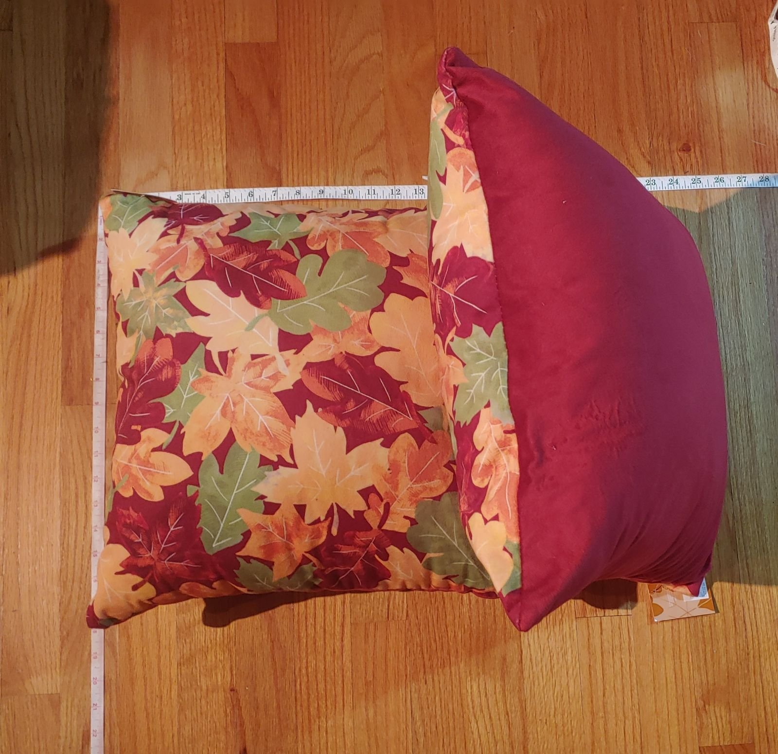 Kohl's Fall / Autumn Thanksgiving Decorative Throw Pillows with Leaves