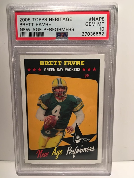 2005 Topps Heritage New Age Performers Brett Favre PSA 10