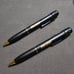 Lot Of 2 Novelty Spy Recording Pens New Old Stock Never Used Untested Black/Gold
