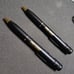 Lot Of 2 Novelty Spy Recording Pens New Old Stock Never Used Untested Black/Gold