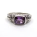 925 Sterling Silver Handcrafted Artisan Amethyst Balinese Ring Size 8