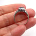 925 Sterling Silver Handcrafted Artisan Amethyst Balinese Ring Size 8