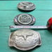 3 Western American Belt Buckles. New
