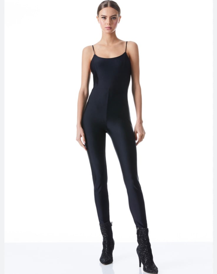 Alice and Olivia NELDA SPAGHETTI STRAP CATSUIT