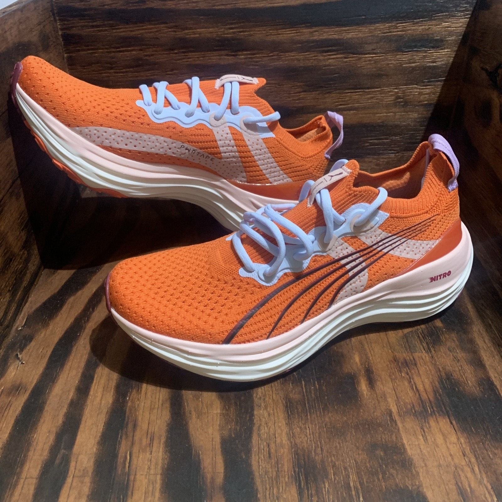 Puma Foreverrun Nitro X Lemlem Running Womens Orange Sneakers Athletic Shoes 8