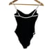 WeWoreWhat Danielle One Piece Black and Off White Swim Suit Women's Size Small