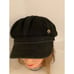 Pretty Simple Women's Black Denim Maison Newsboy Cap One Size NWOT