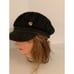 Pretty Simple Women's Black Denim Maison Newsboy Cap One Size NWOT