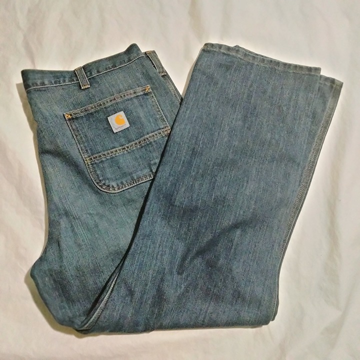 CARHARTT Mens Relaxed Fit Uility Blue Jean BD3327-M 40x30 Regular NWT