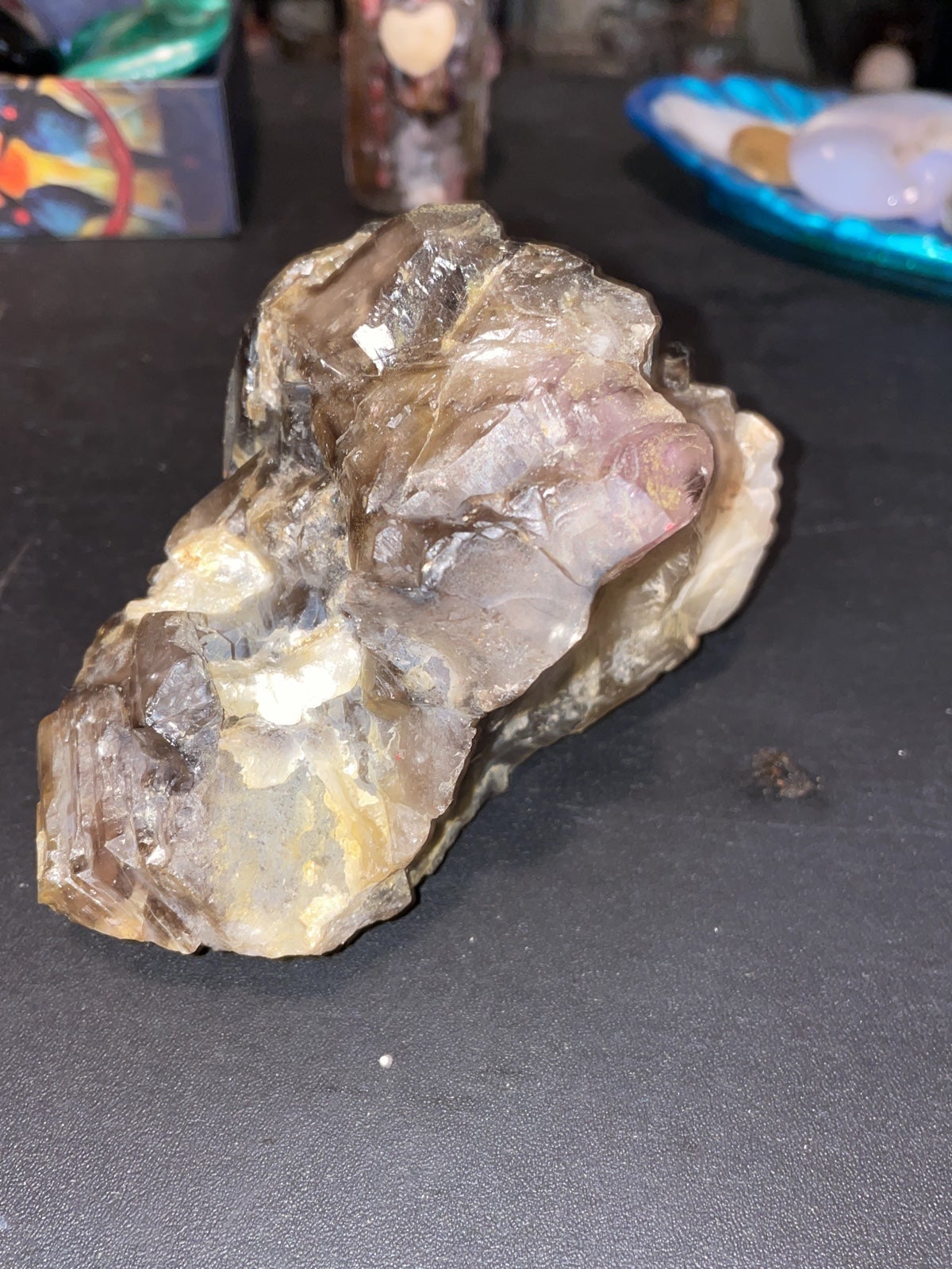 Large Smokey quartz cluster