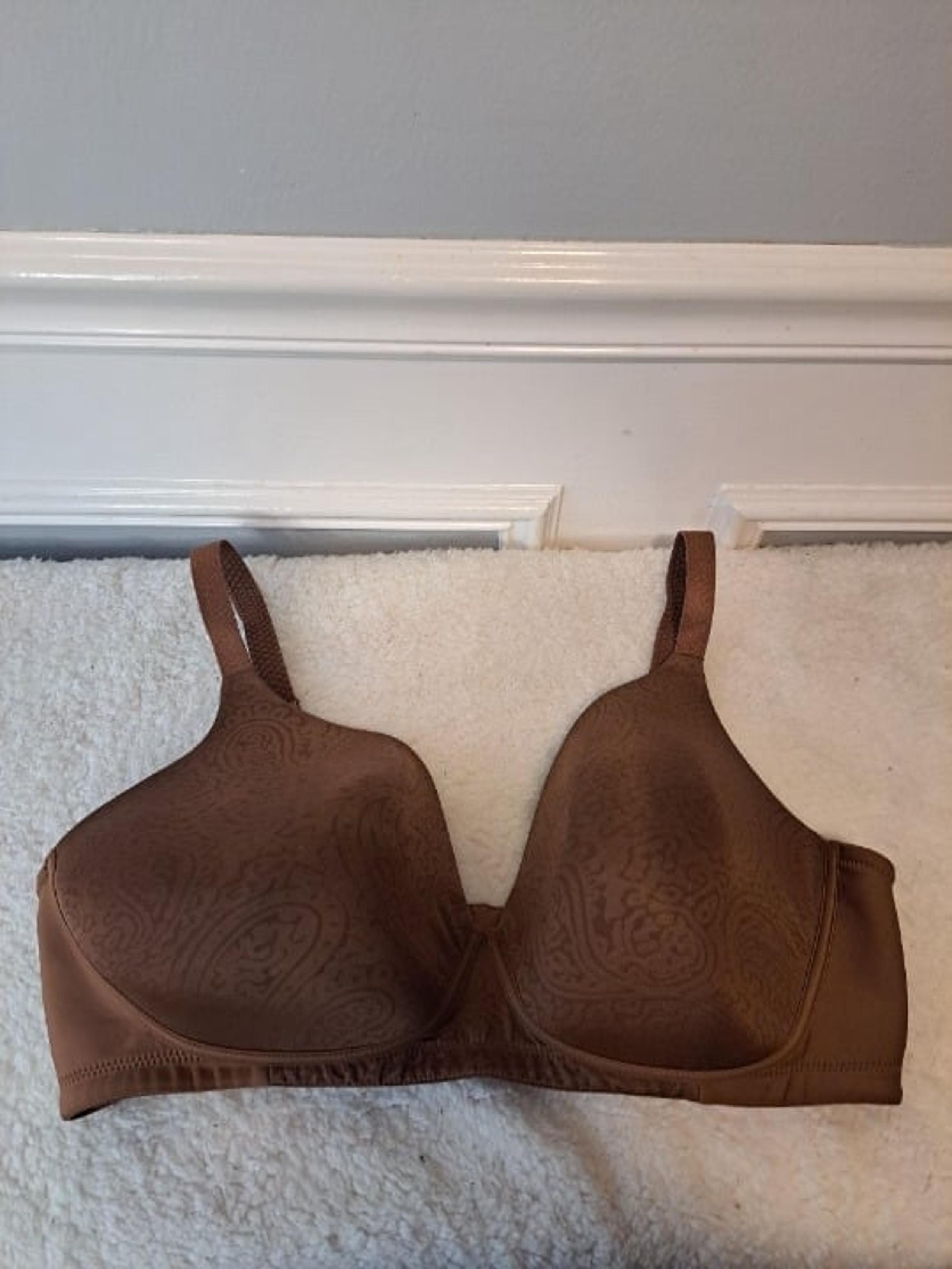 Delimira Women Bra Paisley Print Brown Color SIze 40DD Full Coverage Cup