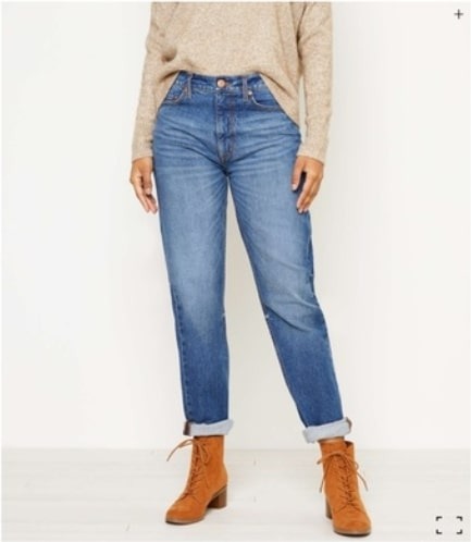 LOFT High Waist Boyfriend Jeans Women's Size 30