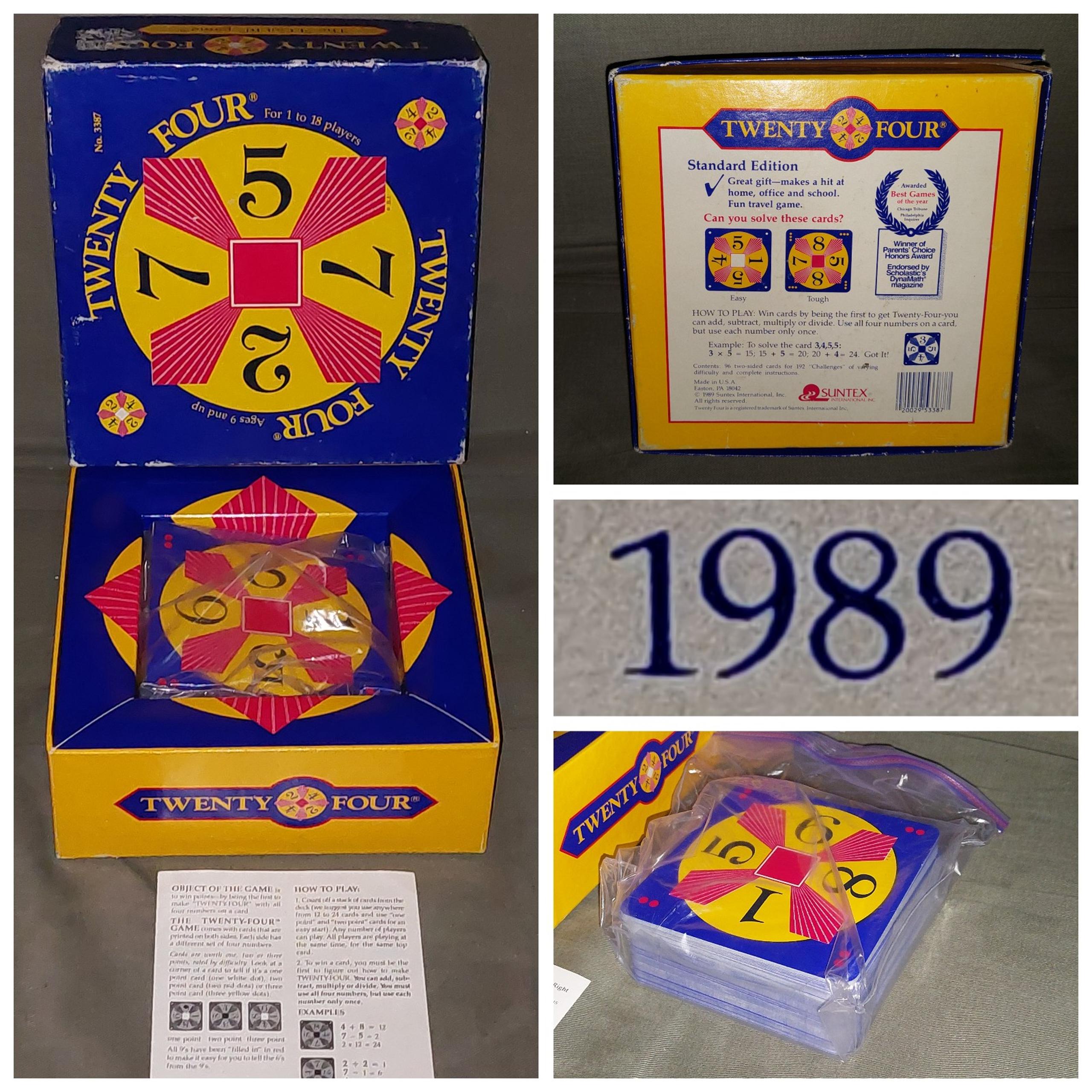 Vintage 1989 Twenty Four Game Complete by Suntex Int.