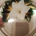 4-Hand Painted (on bottom) Dinner Plates signed
