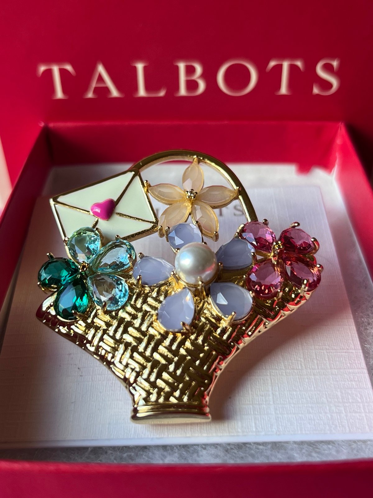 FLOWER BASKET BROOCH
