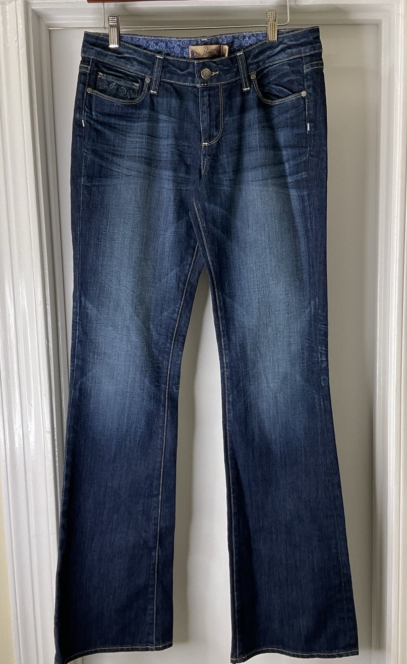 Paige Premium Jeans Womens Hollywood Hills Low Bootcut Sz 29