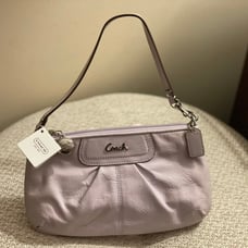 Large Lavender Coach Wristlet