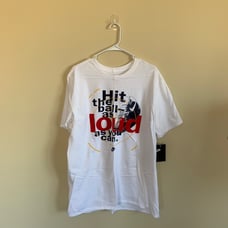 New XL Nike Tennis Tee Shirt Hit the Ball as loud as you can