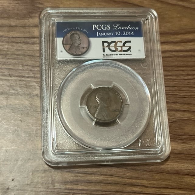 PCGS Sample Slab – 1914 Lincoln Cent – 2014 FUN Luncheon Giveaway