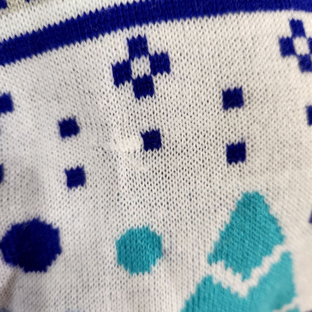 Shasta Ugly Christmas Sweater Rare Contest Winner Blue Turquoise Unisex Medium - detail