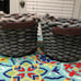 Hand-woven Thick Cotton Rope Basket
