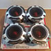 MEMPHIS 2 PAIRS 4 COMPONENT PRO TWEETER 400 WATTS PEAK POWER PER PAIR CAR TWEET