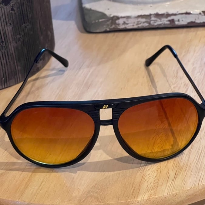Rare Ambervision Aviator Sunglasses