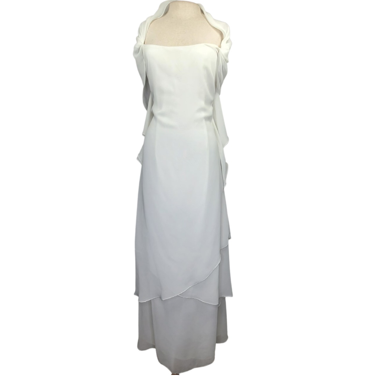 Destinations by Mon Cheri Ivory Cocktail Dress Size 12 New with Tags