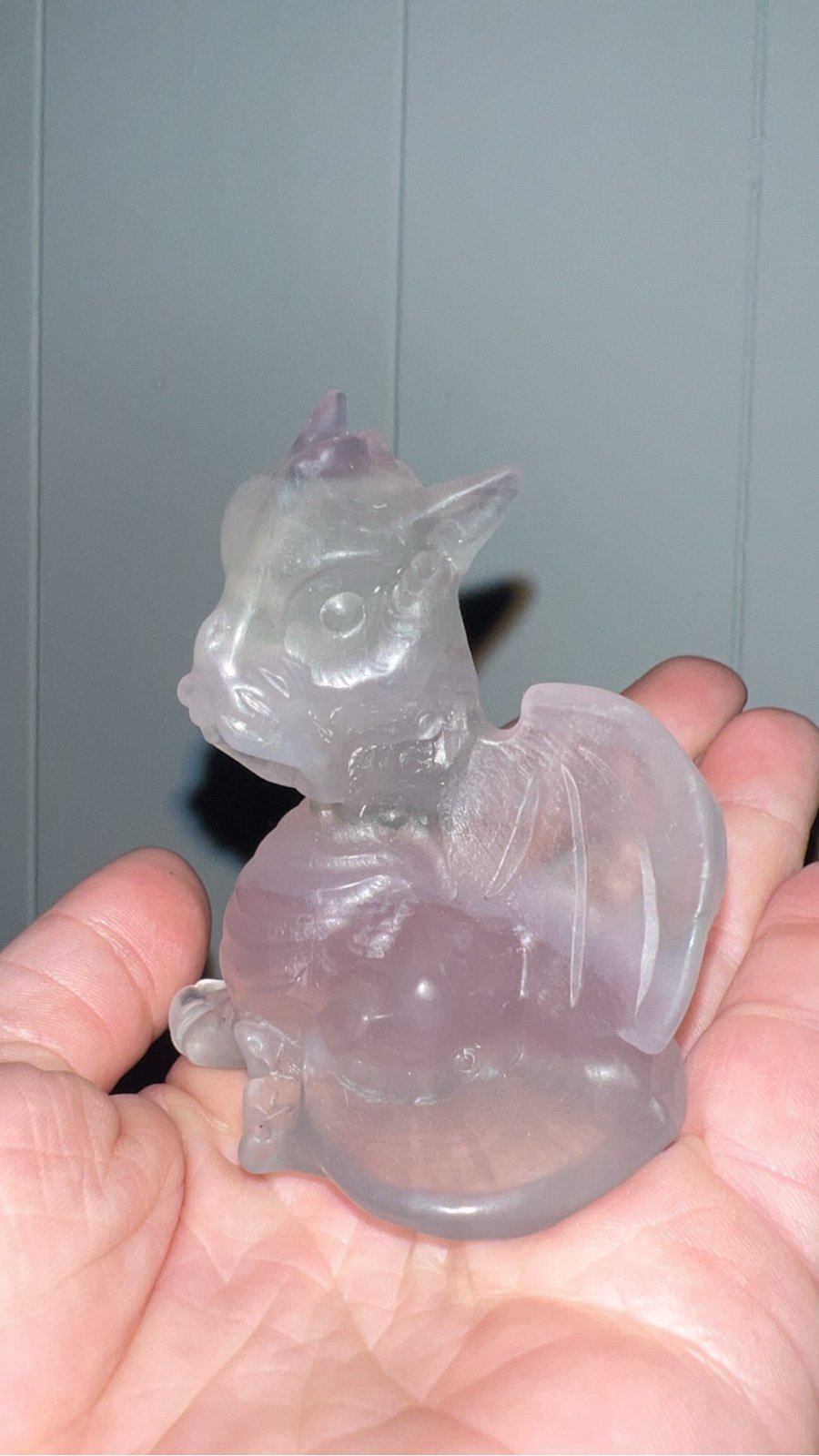 Fluorite crystal dragon