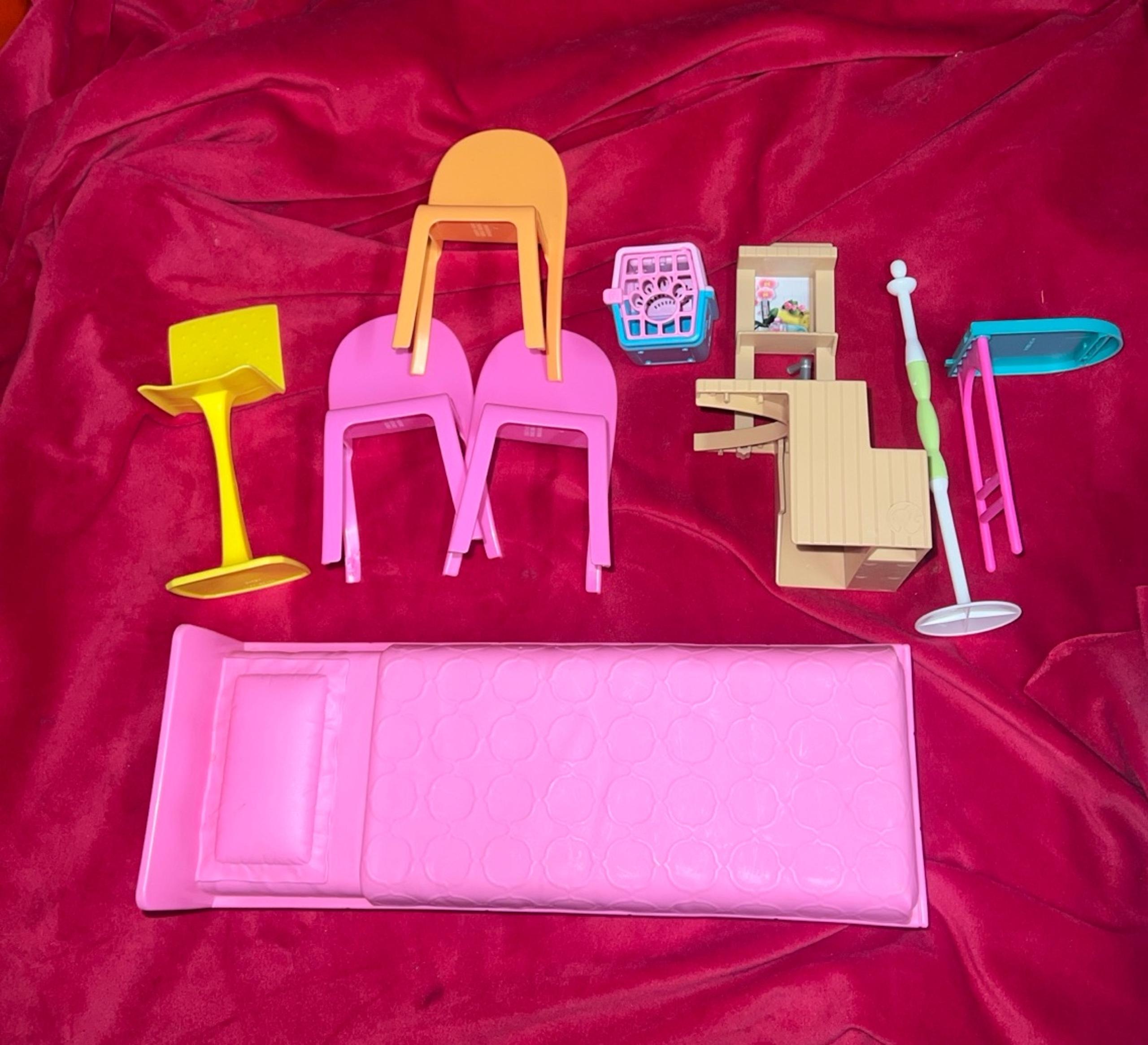 Barbie Doll Furniture Lot- 9 Items