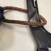 Lauren Ralph Lauren Navy Blue Knit Sweater Tank /halter Top Leather Strap Sz L