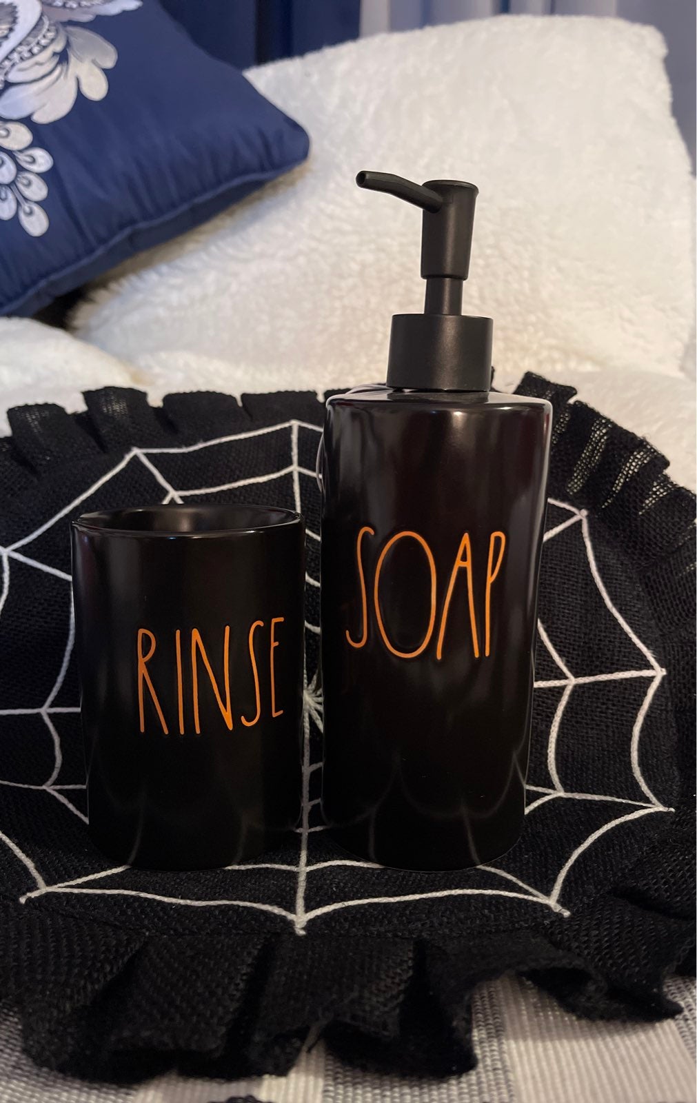 Rae Dunn Halloween Bathroom Set