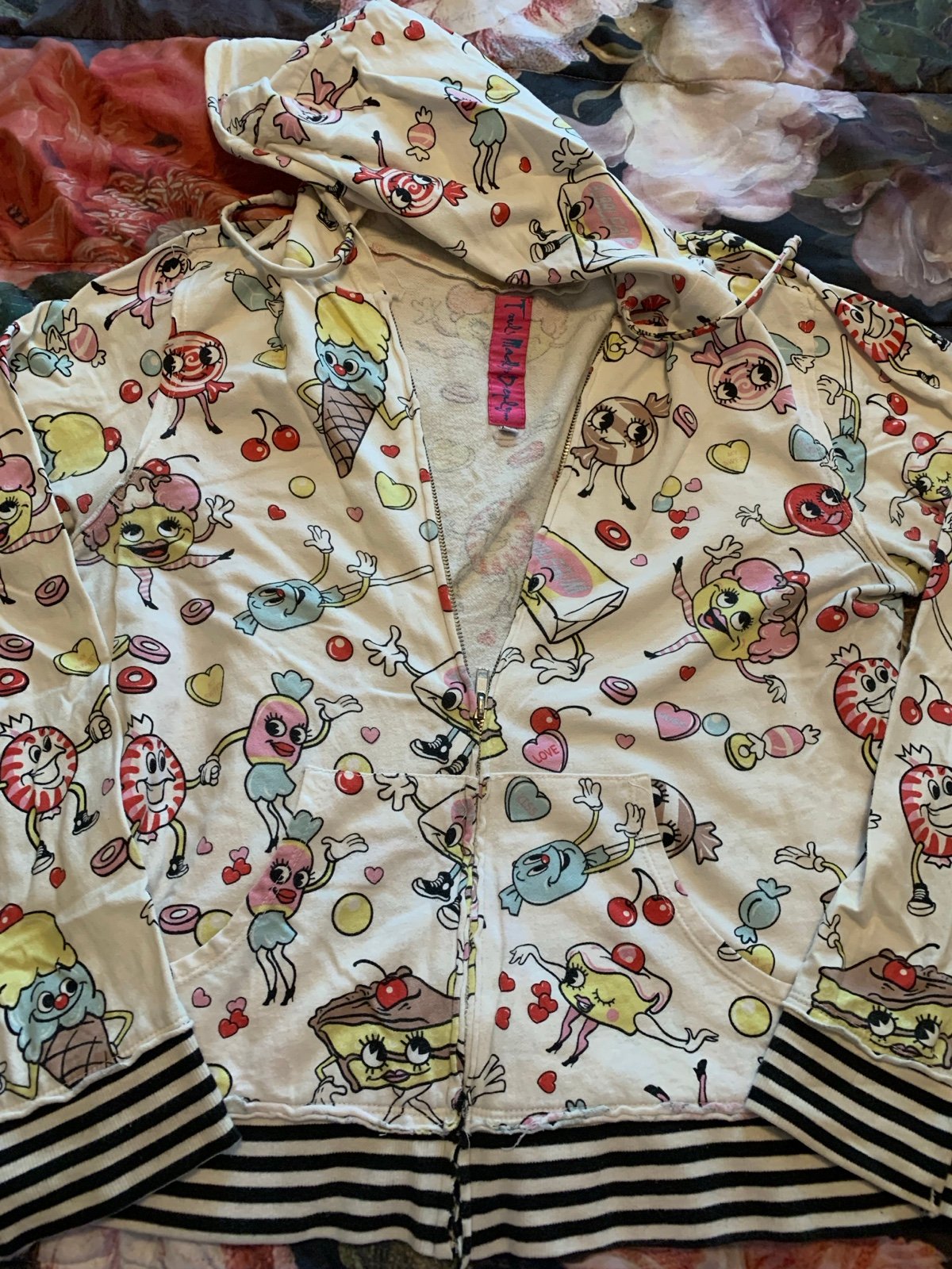 RARE Vintage Urban Outfitters Truly Madly Deeply Candy Hoodie
