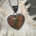 Unakite Heart handcrafted naturally sourced gemstone pendant