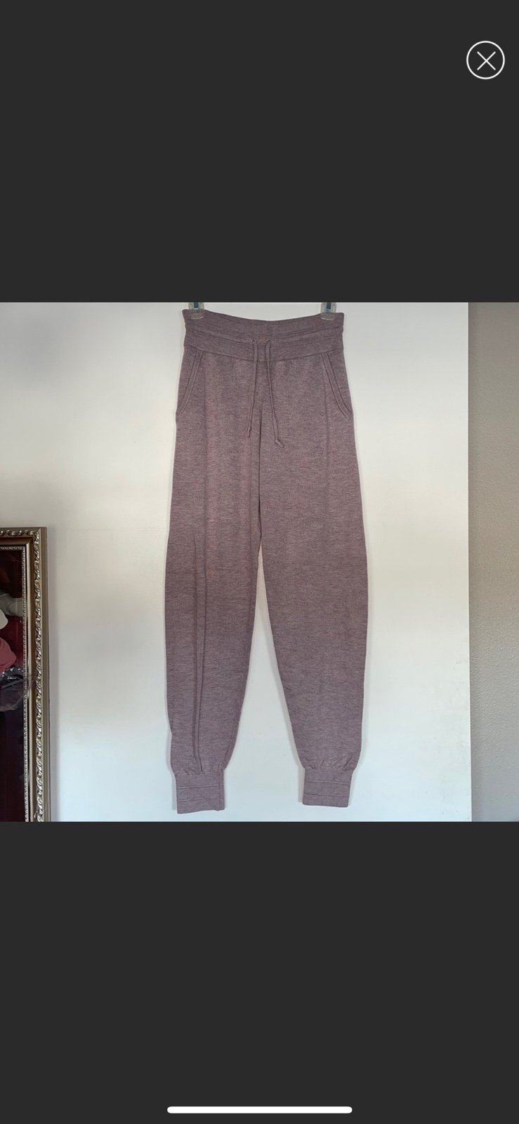 Lululemon Light Lavender Cotton Cashmere Blend Joggers / Lounge Pants
