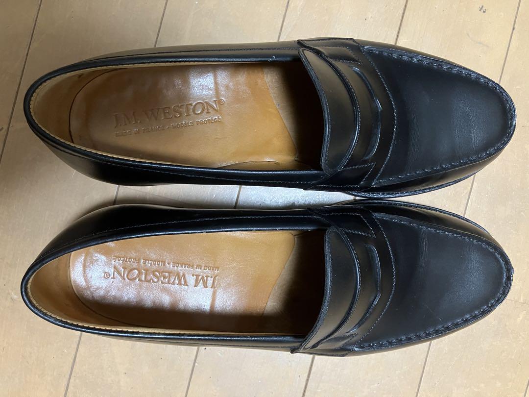 JM Weston Signature Loafer 180 Black 6D with shoe tree
