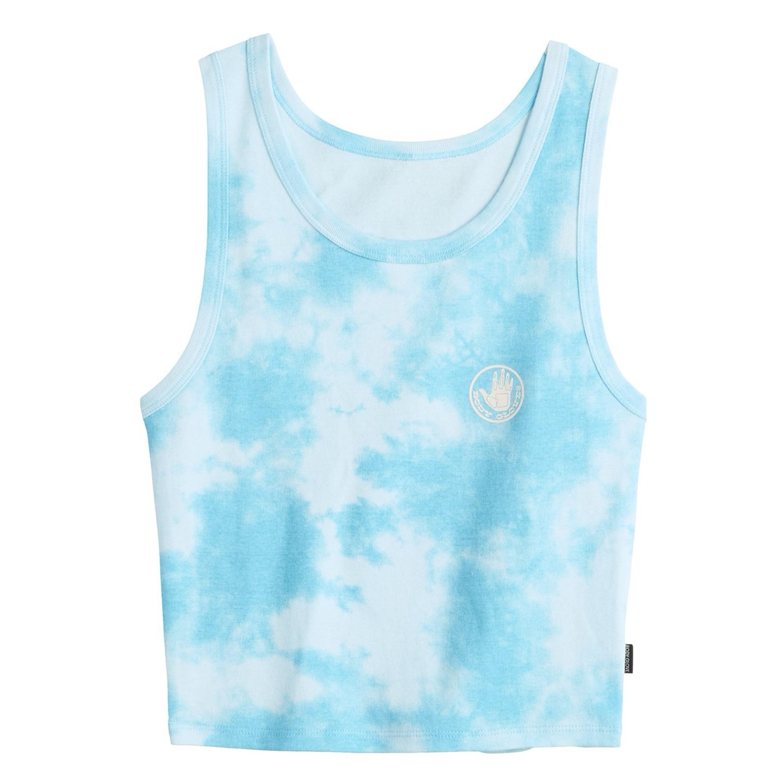 Body Glove Cropped Tank Top Juniors Women’s Large Blue Beach Surf Jet Ski