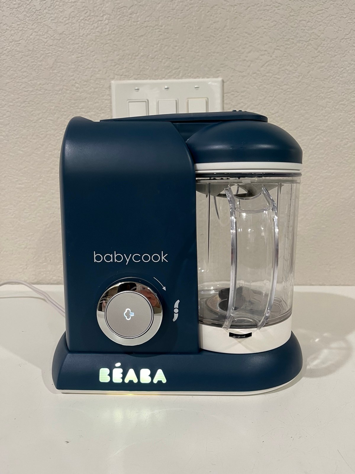 Beaba Babycook Solo Baby Food Maker Steam Cook Blender, Navy Blue