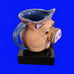 Signed Whimsical Retro Piggy Face Vintage Mug Handmade A&A Studio Pottery Cup