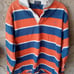 men’s vintage polo ralph lauren rugby striped shirt L
